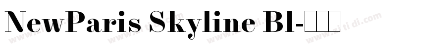 NewParis Skyline Bl字体转换